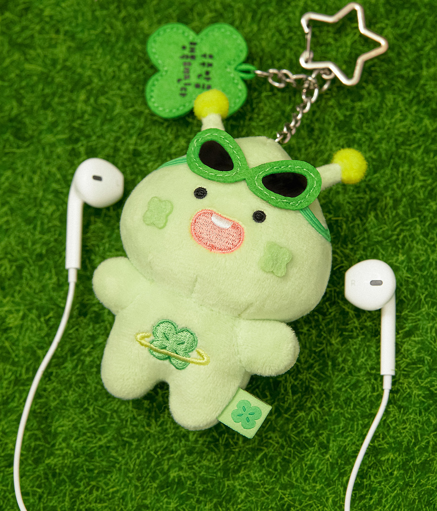 Plush Keychain Lucky Delivery Alien Little Apeach - Kakao Friends