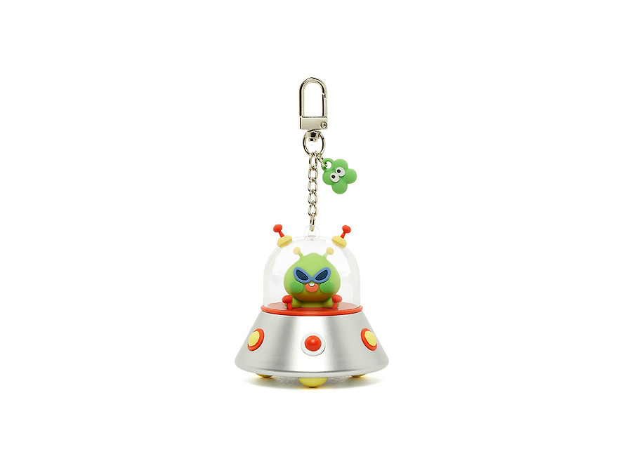 Keychain Lucky Delivery UFO Beam Little Apeach - Kakao Friends