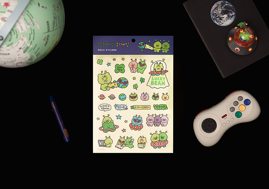 Clear Stickers Lucky Delivery Alien Clear - Kakao Friends