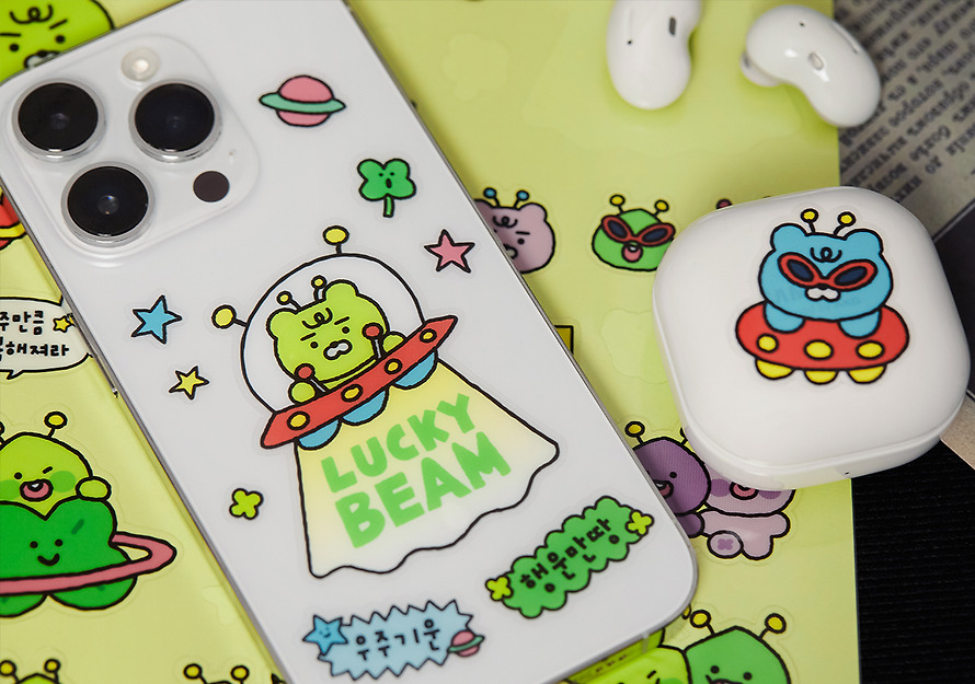 Clear Stickers Lucky Delivery Alien Clear - Kakao Friends