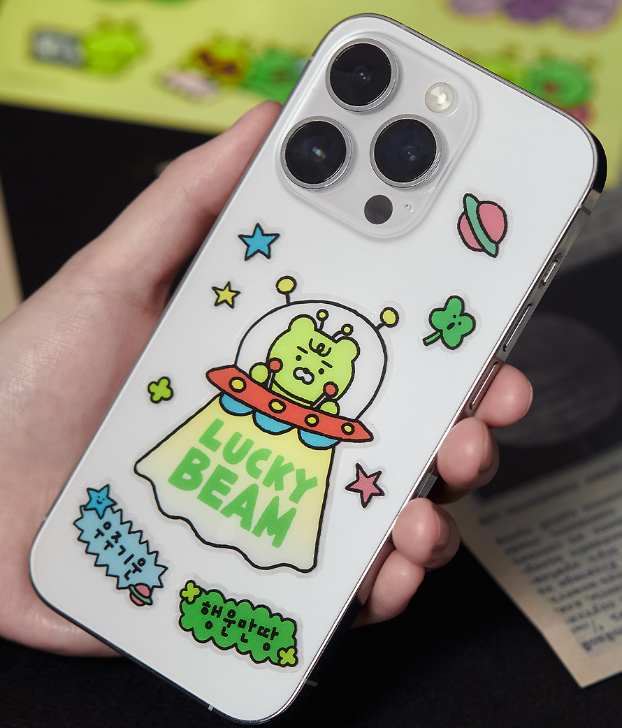 Clear Stickers Lucky Delivery Alien Clear - Kakao Friends