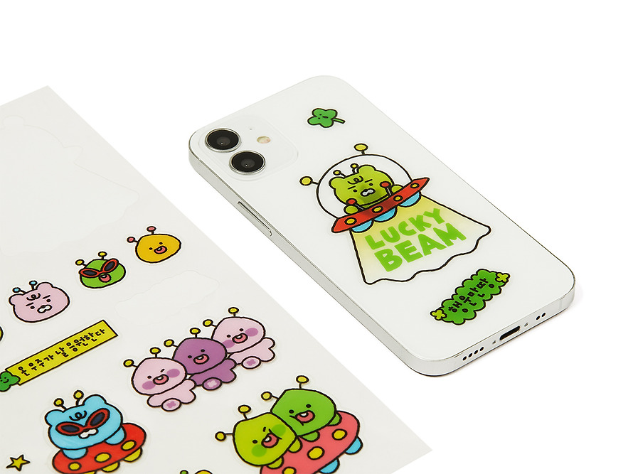 Clear Stickers Lucky Delivery Alien Clear - Kakao Friends