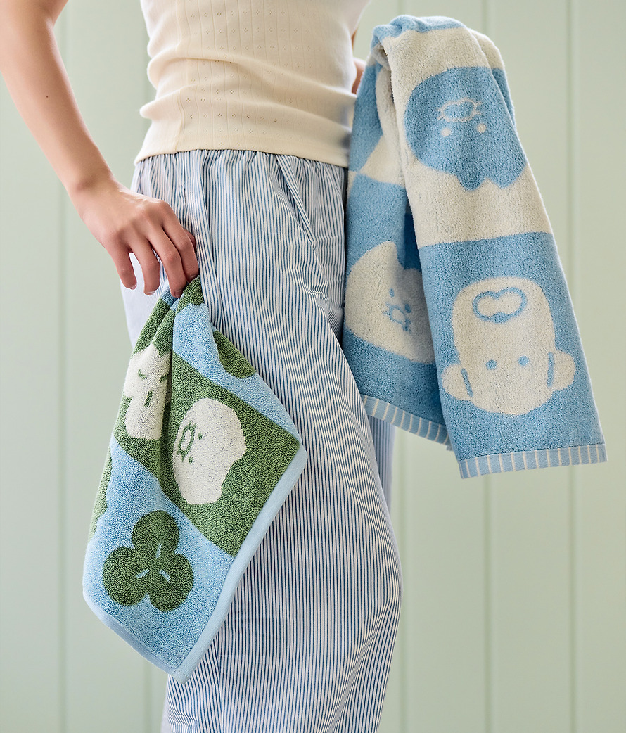 Towel Set of 4 Frienday Face and Hand Chunsik - Kakao Friends
