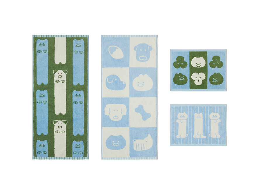 Towel Set of 4 Frienday Face and Hand Chunsik - Kakao Friends