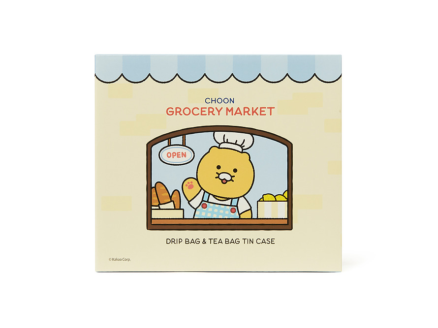Tin Case Grocery Market Drip Bag Tin - Kakao Friends