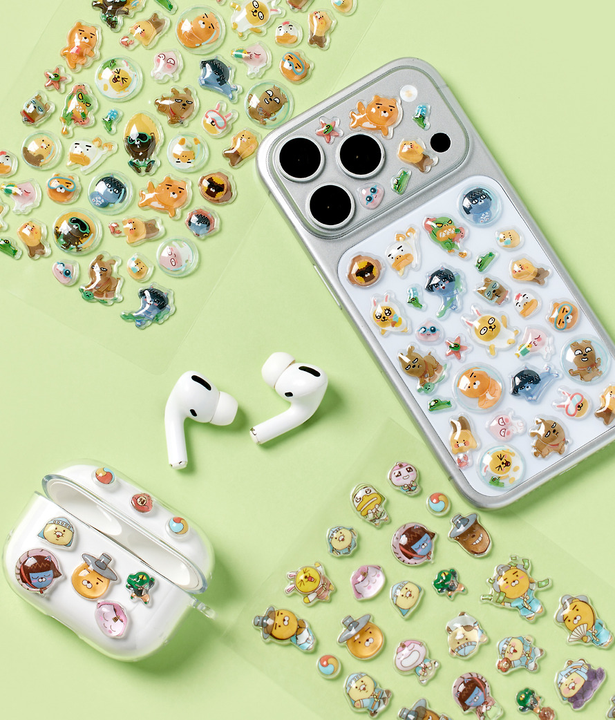 Stickers Popcorn Welcome to Korea - Kakao Friends
