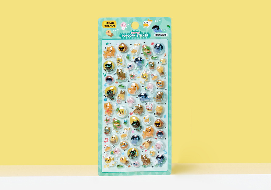 Stickers Popcorn Sea Story - Kakao Friends