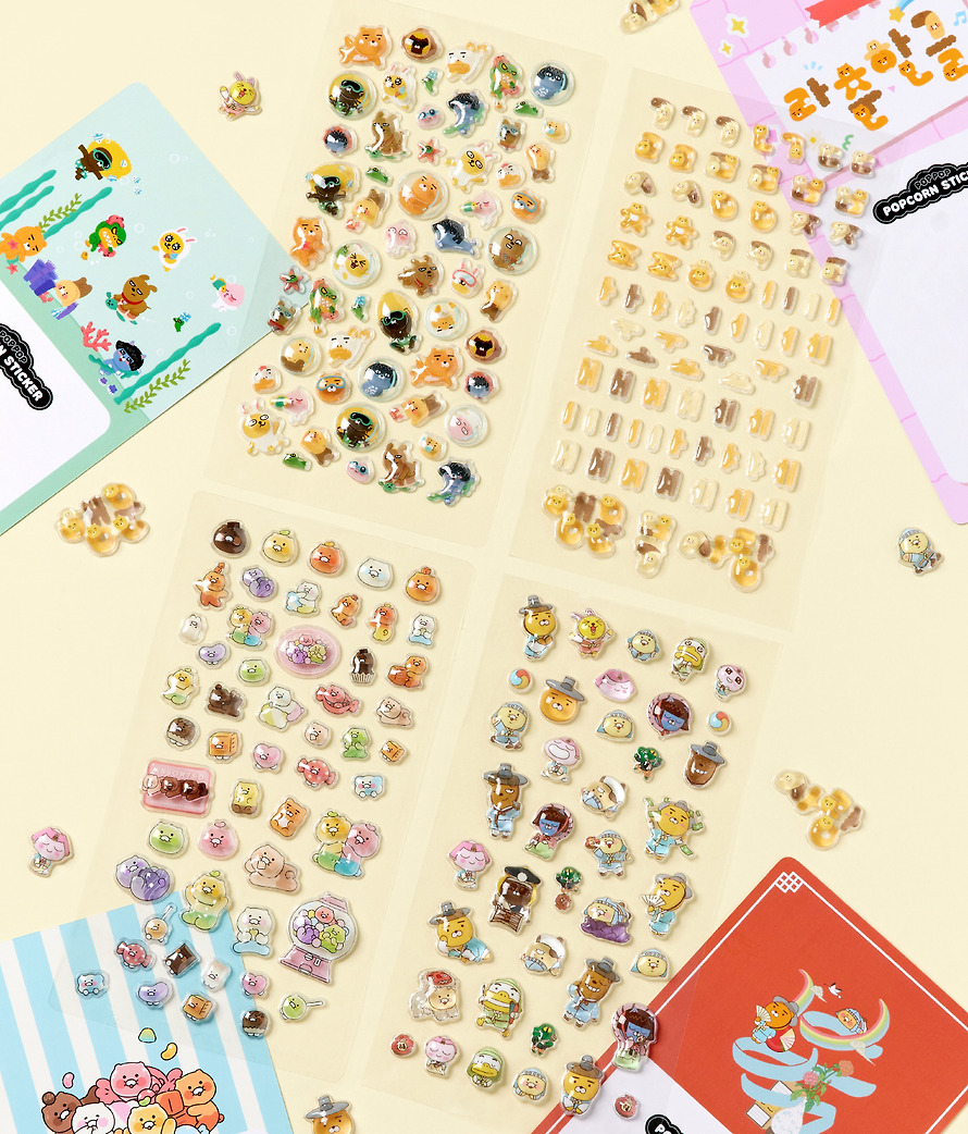 Stickers Popcorn Sea Story - Kakao Friends