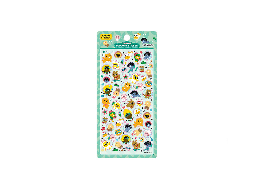 Stickers Popcorn Sea Story - Kakao Friends