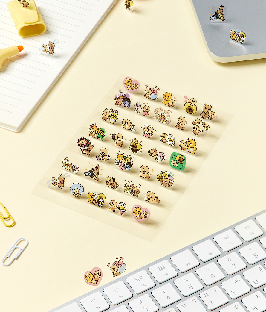 3D Standing Stickers Standing Friends - Kakao Friends