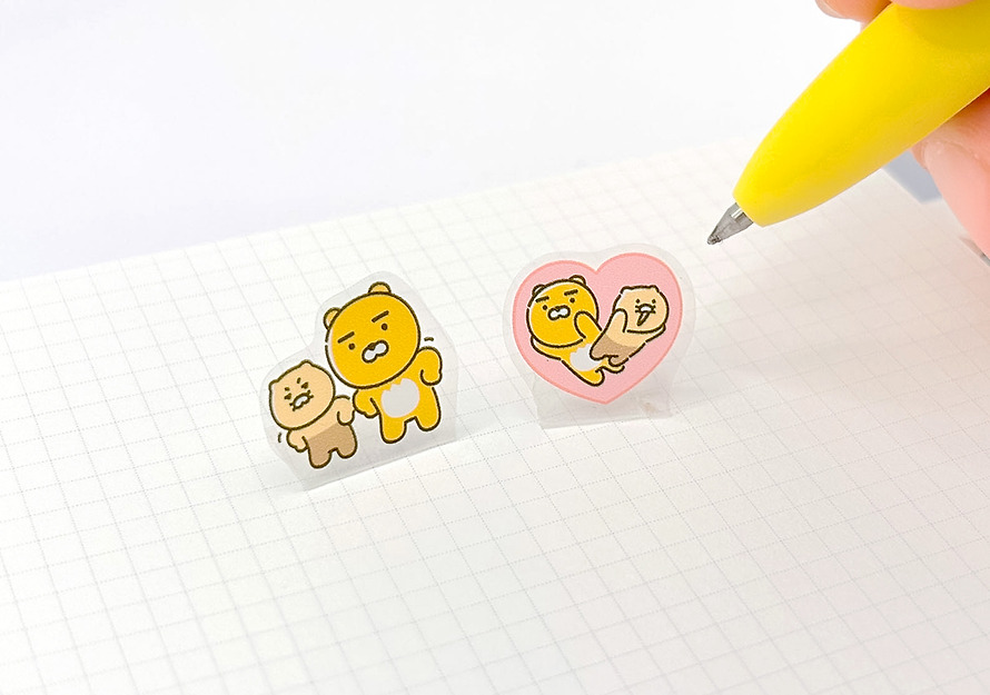 3D Standing Stickers Standing Friends - Kakao Friends