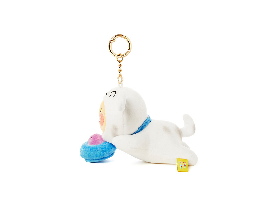Reel Plush Keychain Shin-chan X Friends Shiro Chunsik - Kakao Friends