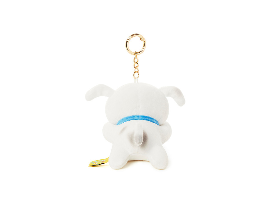 Reel Plush Keychain Shin-chan X Friends Shiro Chunsik - Kakao Friends