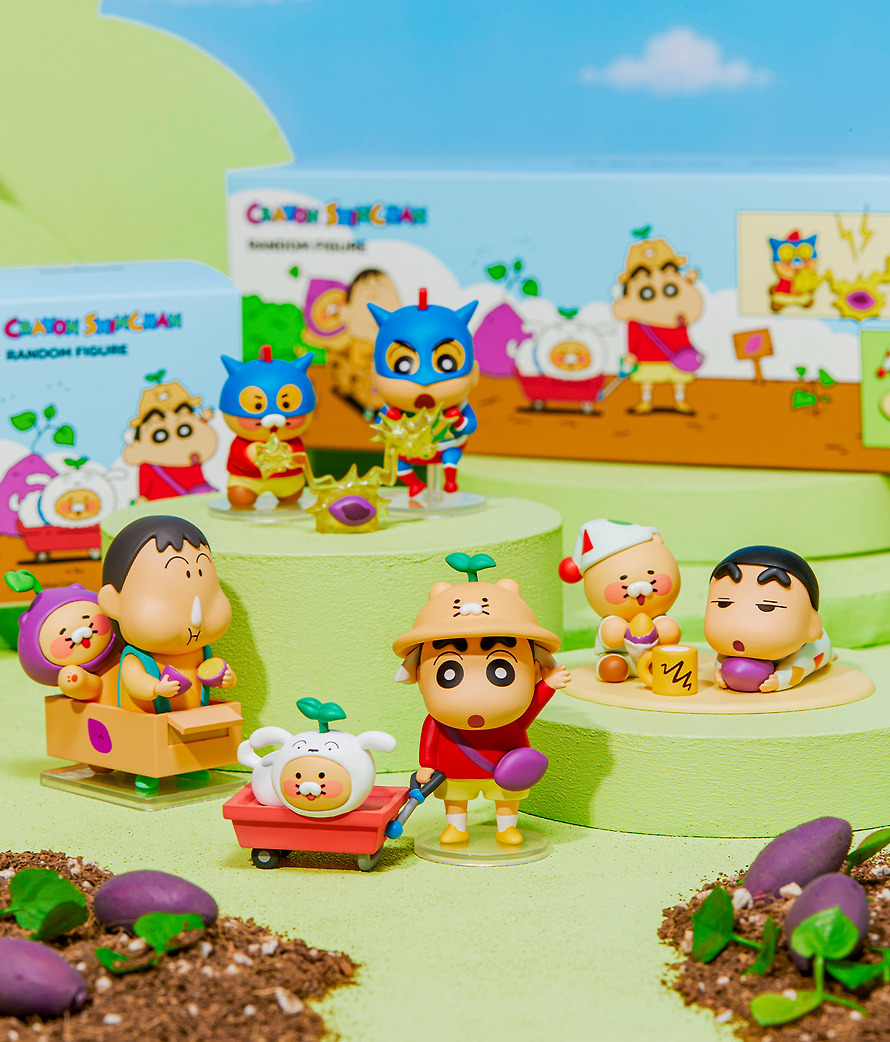 Random Figures Shin-chan X Friends Full Set of 4 Chunsik - Kakao Friends