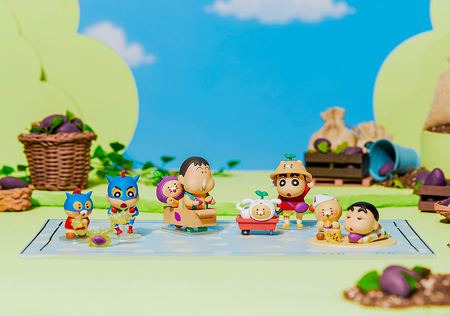 Random Figures Shin-chan X Friends Full Set of 4 Chunsik - Kakao Friends
