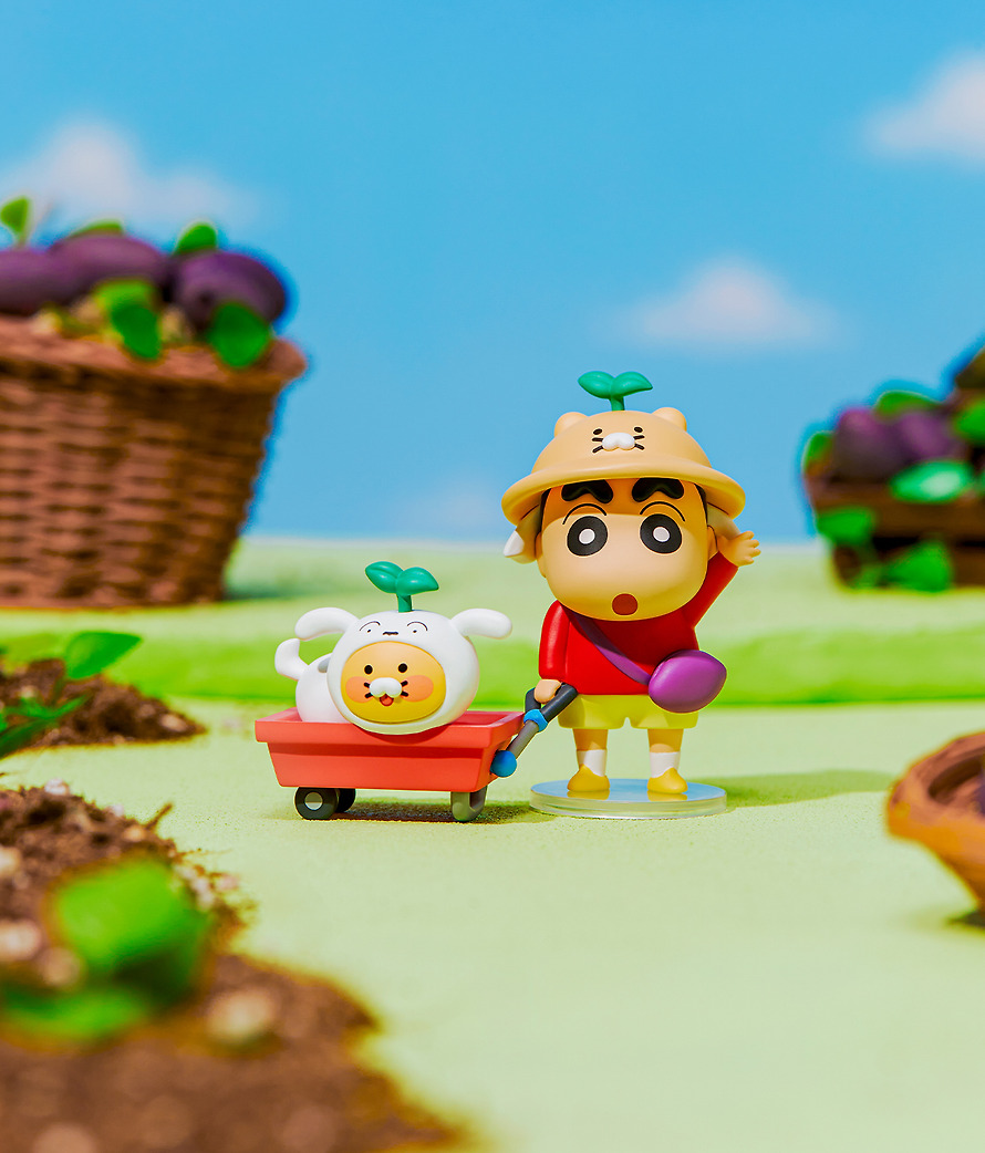 Random Figures Shin-chan X Friends Full Set of 4 Chunsik - Kakao Friends