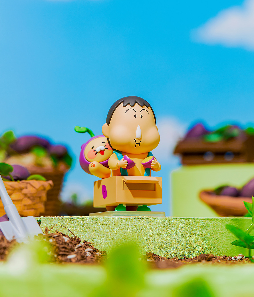 Random Figures Shin-chan X Friends Full Set of 4 Chunsik - Kakao Friends