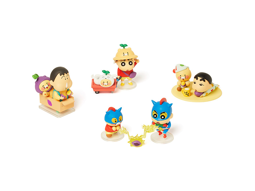 Random Figures Shin-chan X Friends Full Set of 4 Chunsik - Kakao Friends