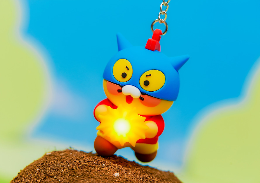 LED Figure Keychain Shin-chan X Friends Chunsik - Kakao Friends