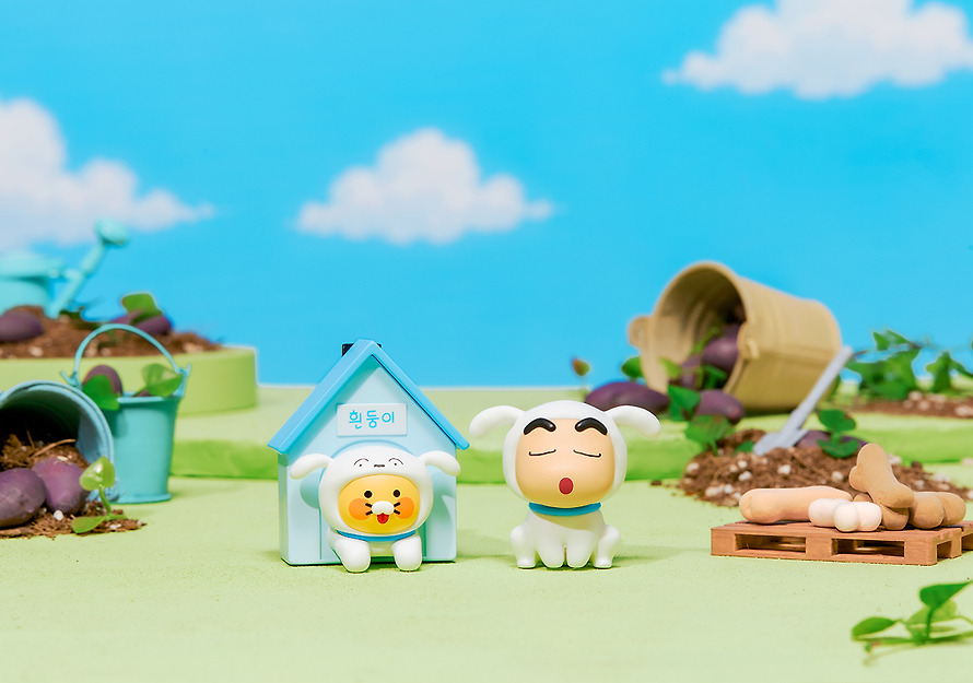 Car Air Freshener and Figure Set Shin-chan X Friends Chunsik - Kakao Friends