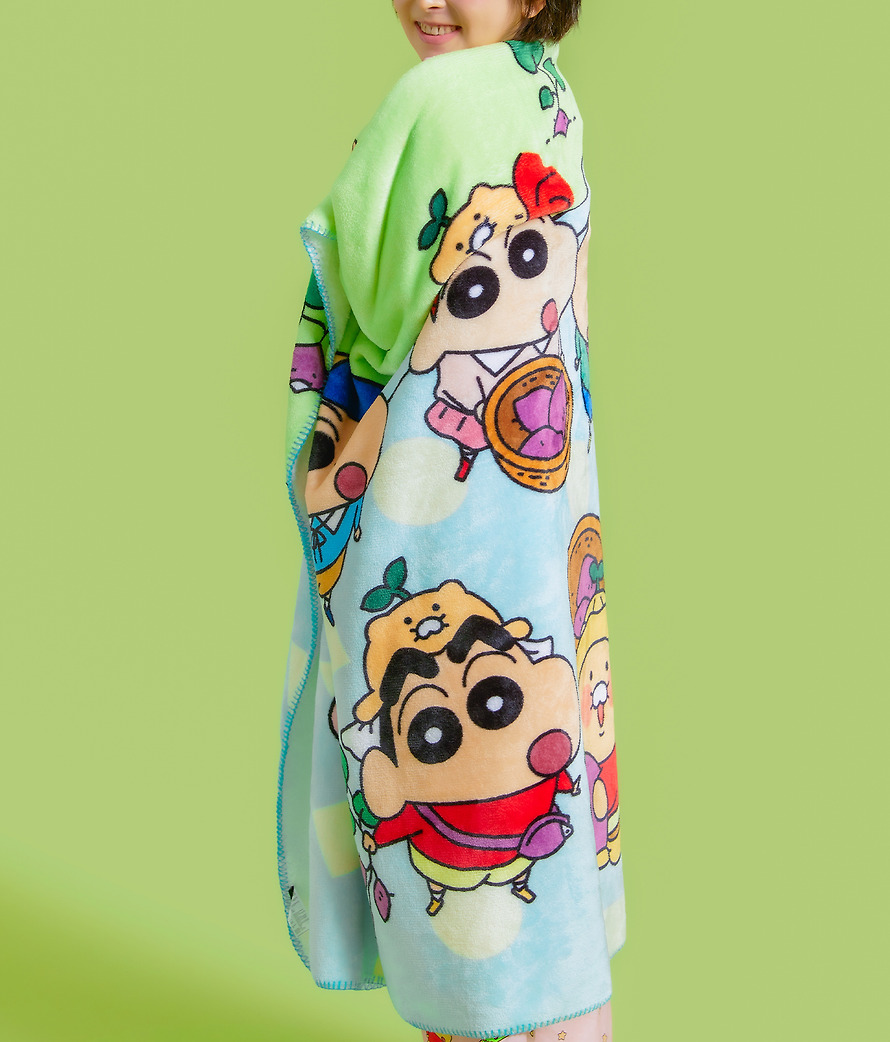 Large Fleece Blanket Shin-chan X Friends - Kakao Friends