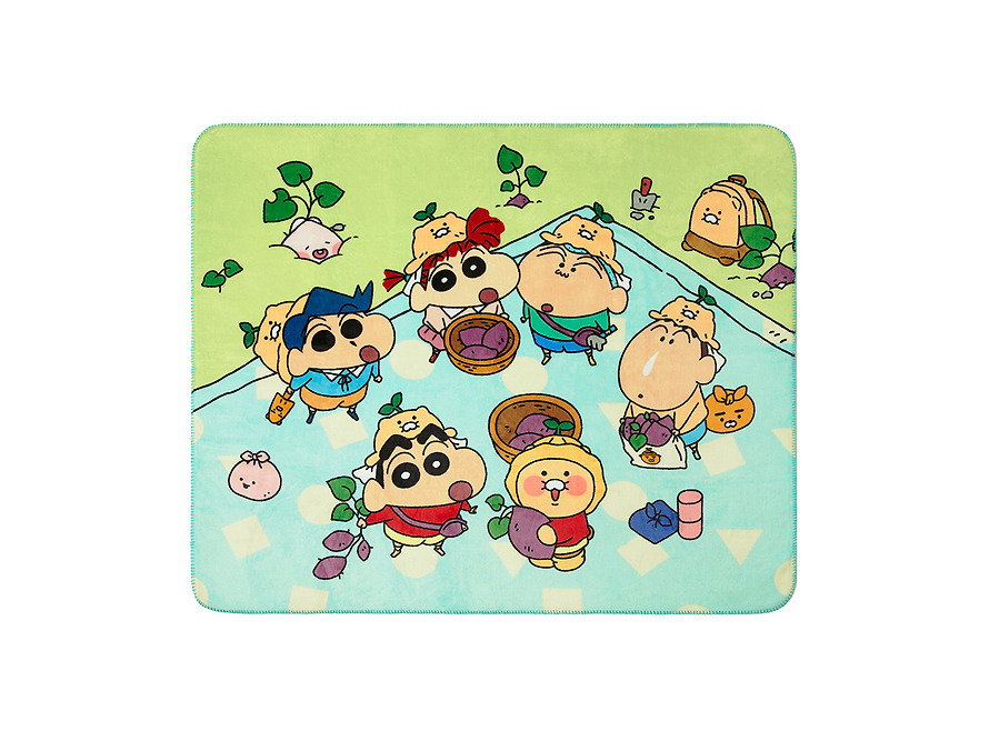 Large Fleece Blanket Shin-chan X Friends - Kakao Friends