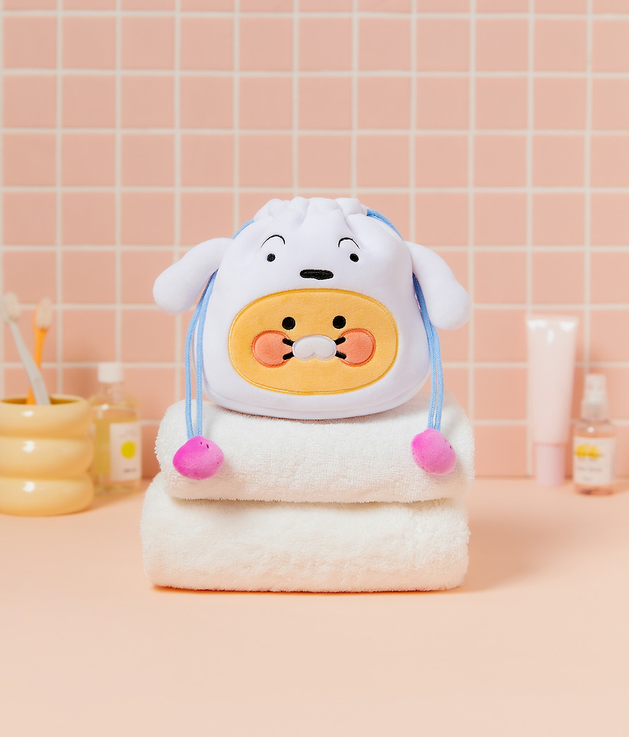 Face Pouch Shin-chan X Friends Shiro Chunsik - Kakao Friends