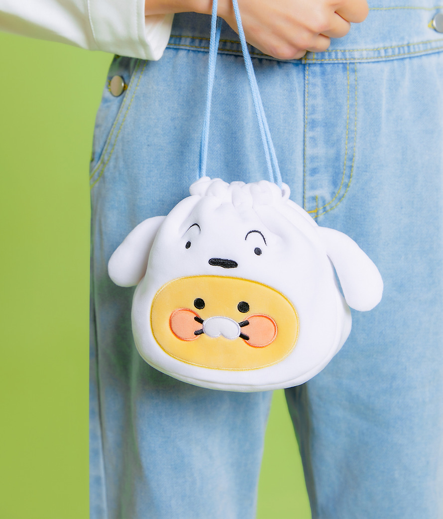 Face Pouch Shin-chan X Friends Shiro Chunsik - Kakao Friends