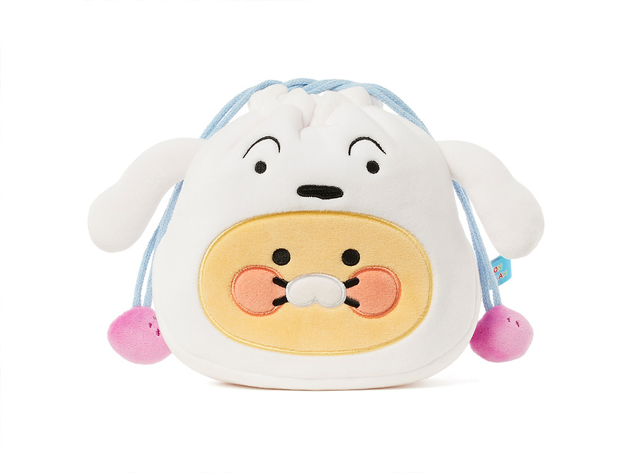 Face Pouch Shin-chan X Friends Shiro Chunsik - Kakao Friends