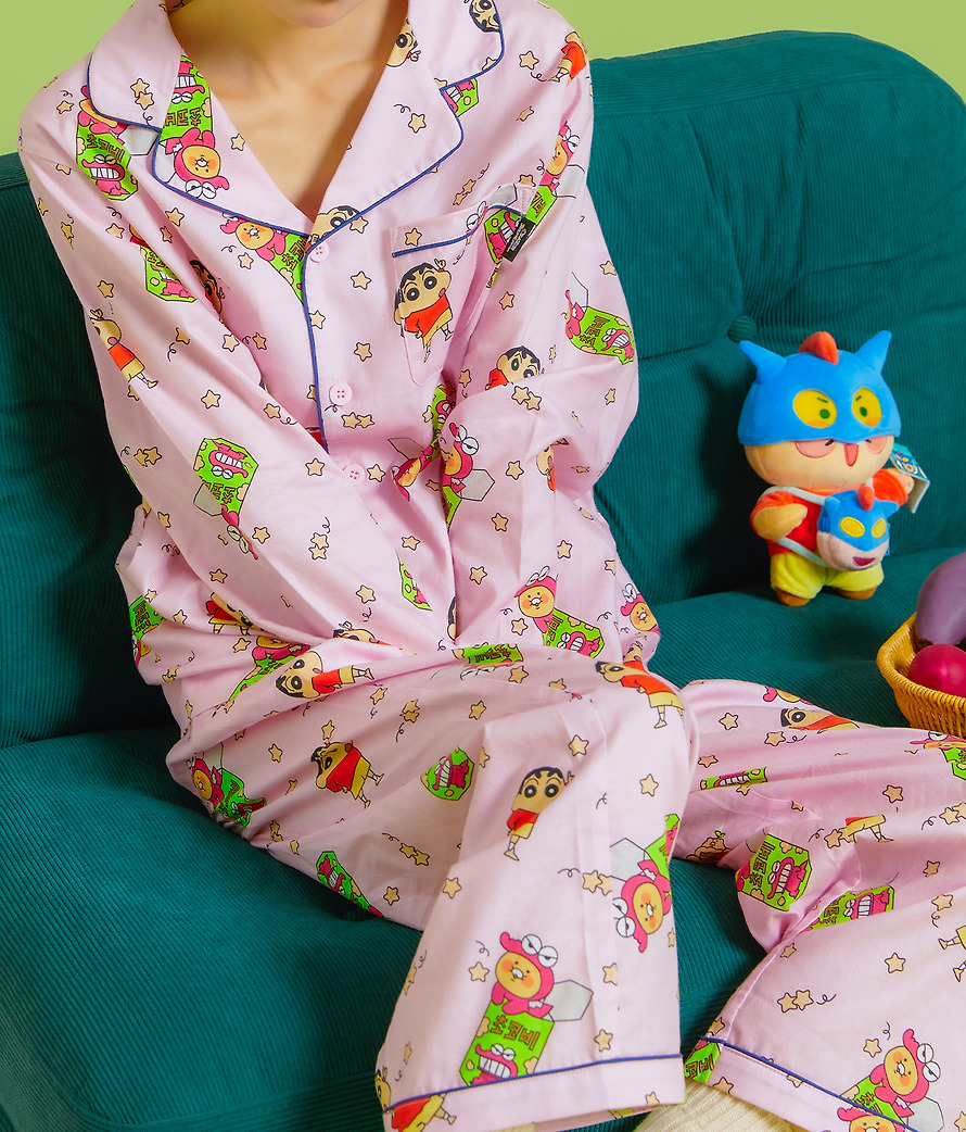 Women's Pajamas Shin-chan X Friends Chunsik - Kakao Friends