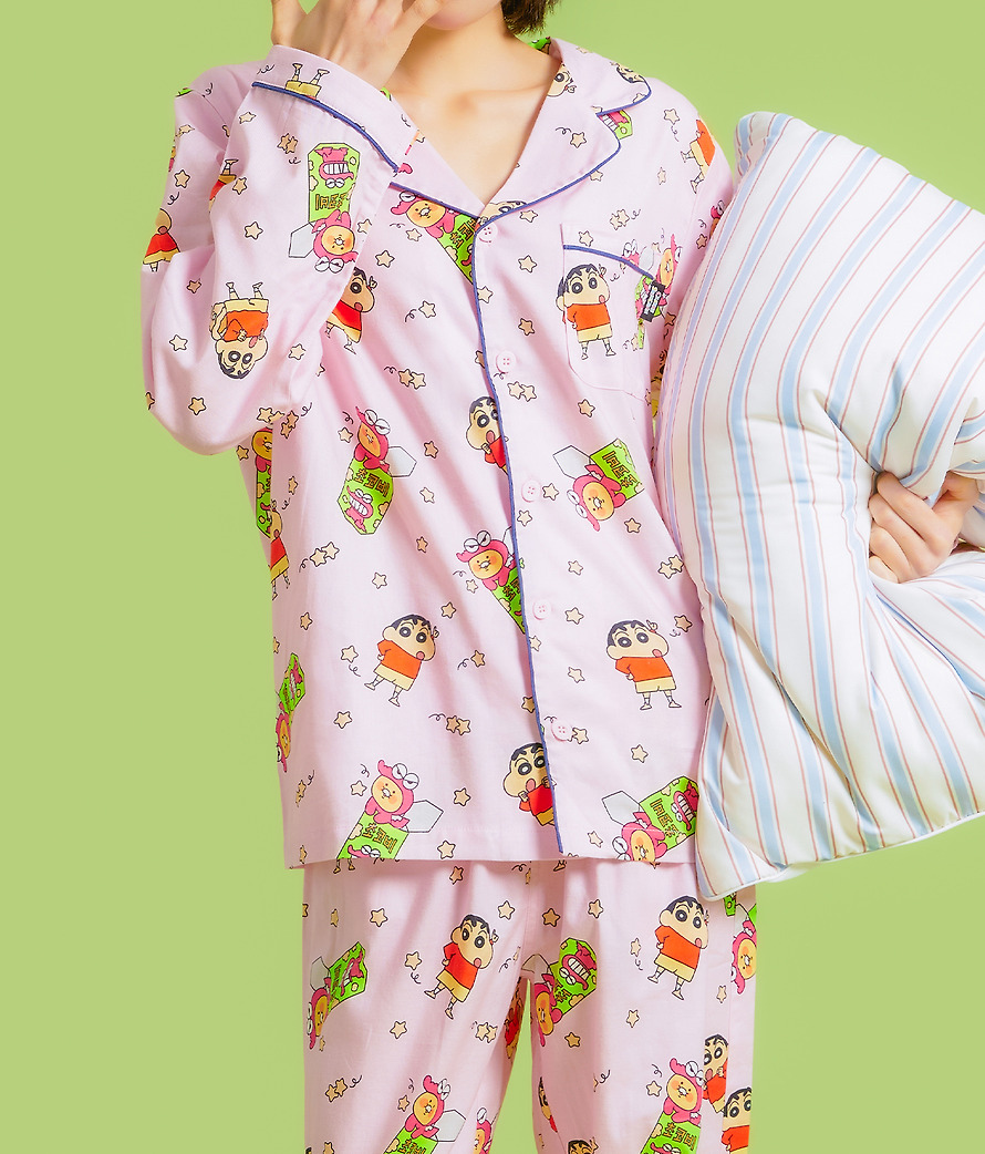 Women's Pajamas Shin-chan X Friends Chunsik - Kakao Friends