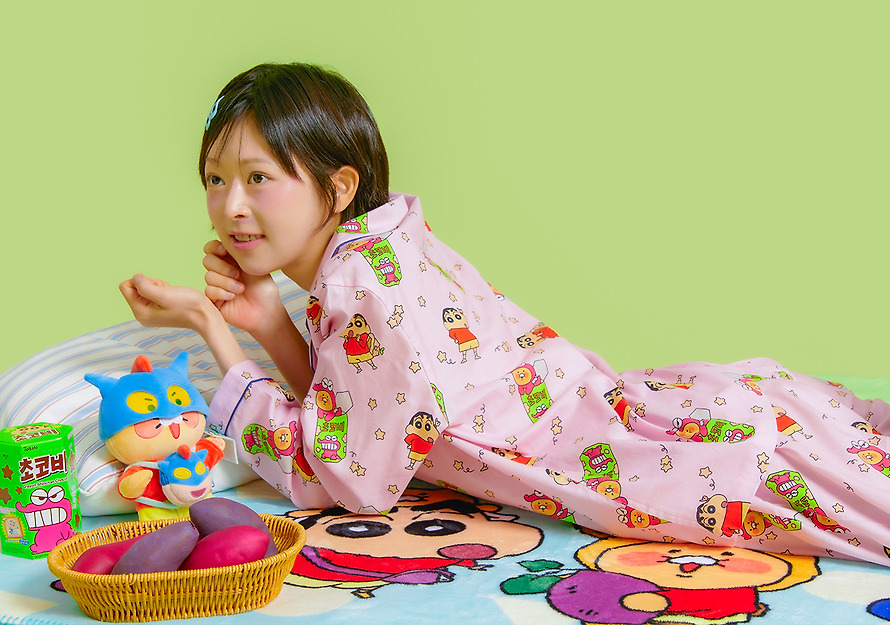 Women's Pajamas Shin-chan X Friends Chunsik - Kakao Friends