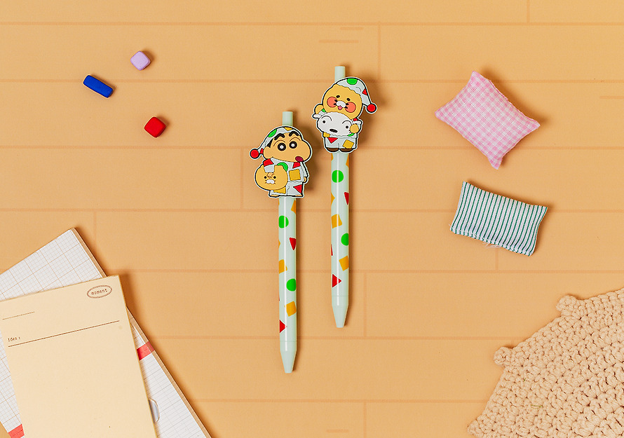 Gel Pen Set of 2 Shin-chan X Friends Chunsik - Kakao Friends