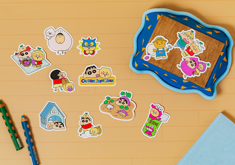 Deco Stickers Shin-chan X Friends - Kakao Friends