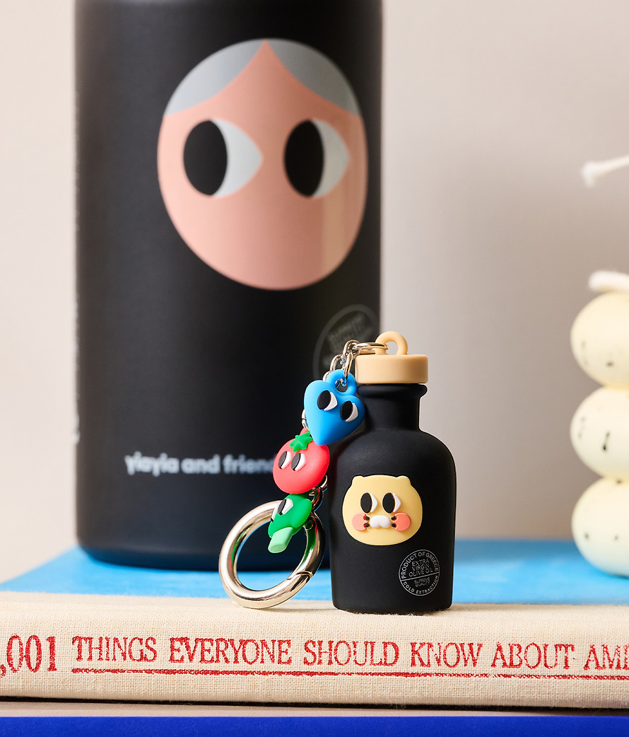 Figure Keychain Iyaiya X Friends Olive Oil Chunsik - Kakao Friends