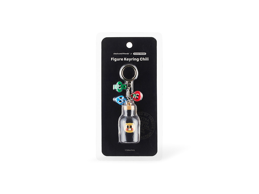 Figure Keychain Iyaiya X Friends Olive Oil Chunsik - Kakao Friends