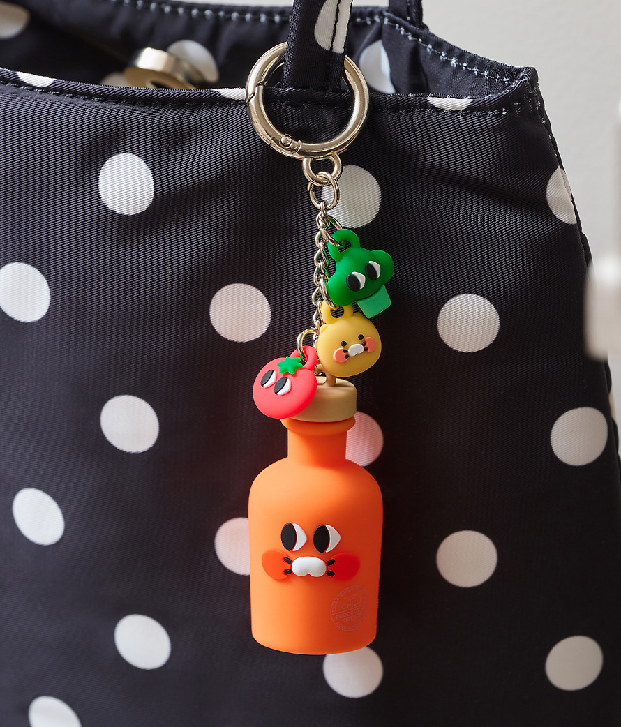 Porte-Clés Figurine Iyaiya X Friends Huile d'Olive Piment Chunsik - Kakao Friends