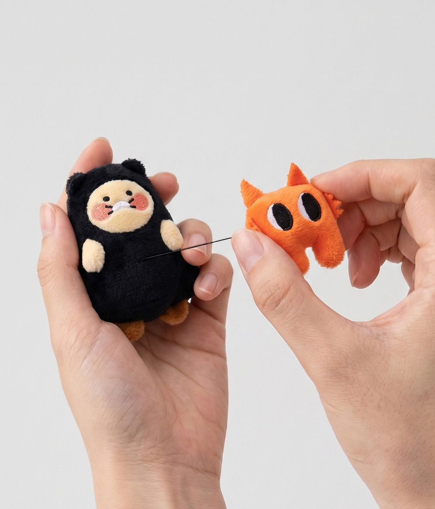 Peluche Porte-Clés Enrouleur Iyaiya X Friends Chunsik - Kakao Friends