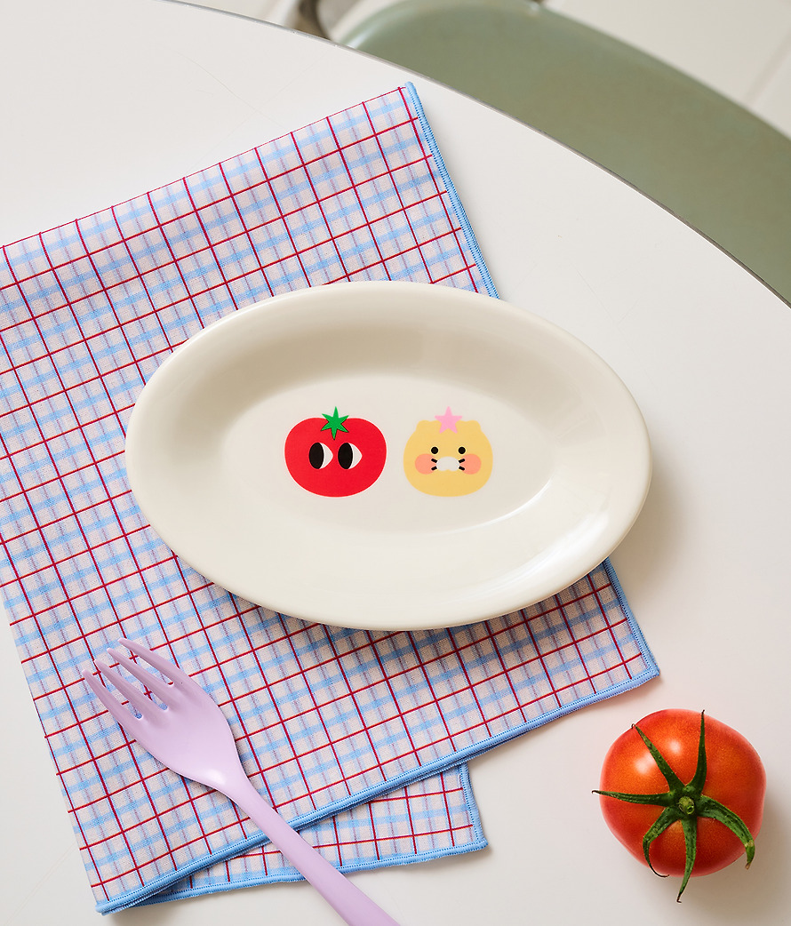 Melamine Plate Iyaiya X Friends S Chunsik - Kakao Friends