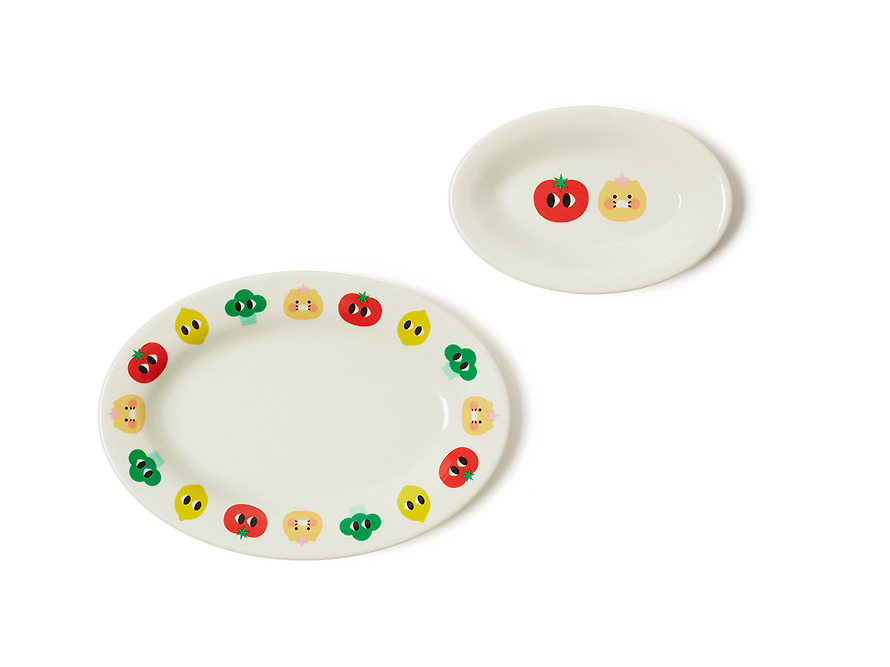 Melamine Plate Iyaiya X Friends S Chunsik - Kakao Friends