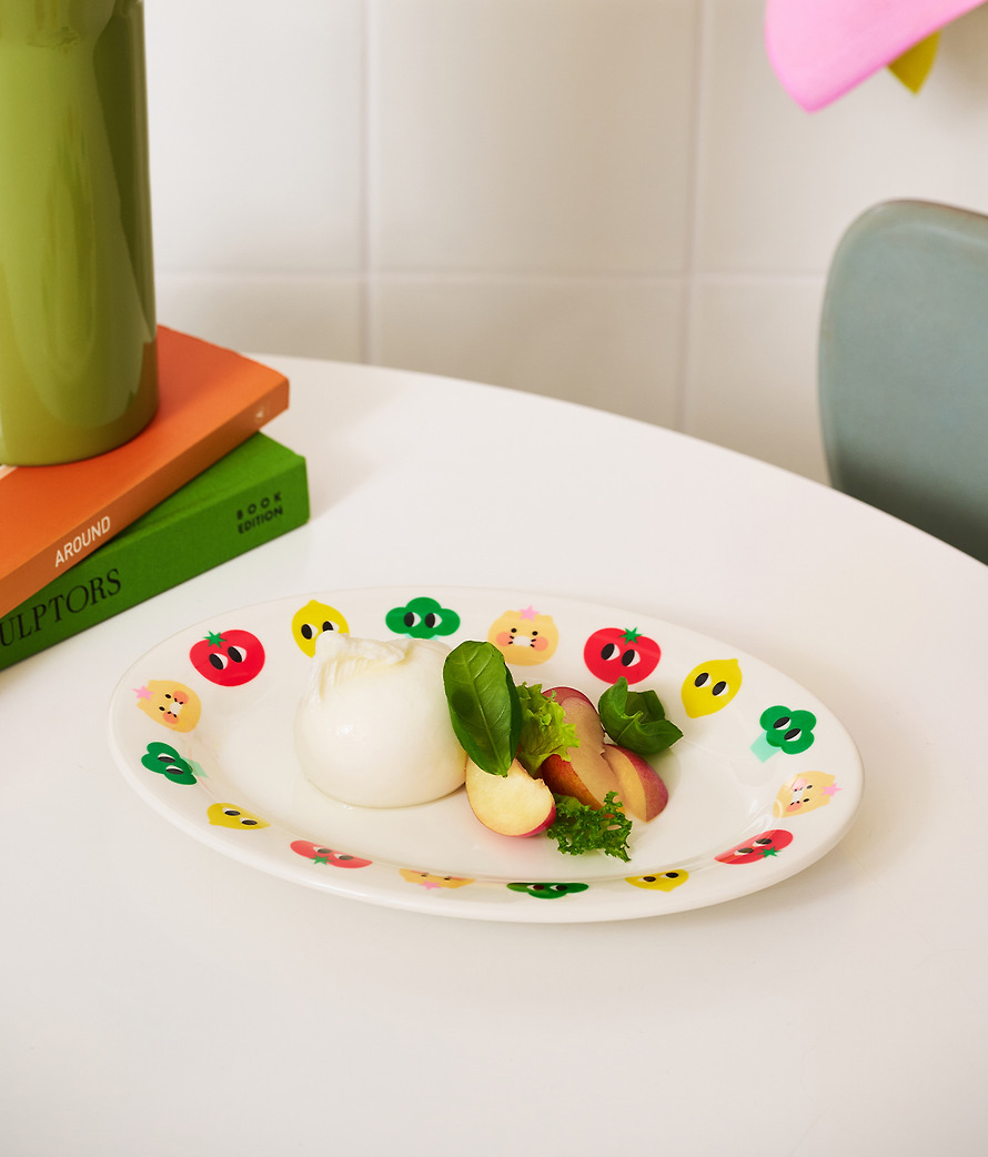 Melamine Plate Iyaiya X Friends L Chunsik - Kakao Friends