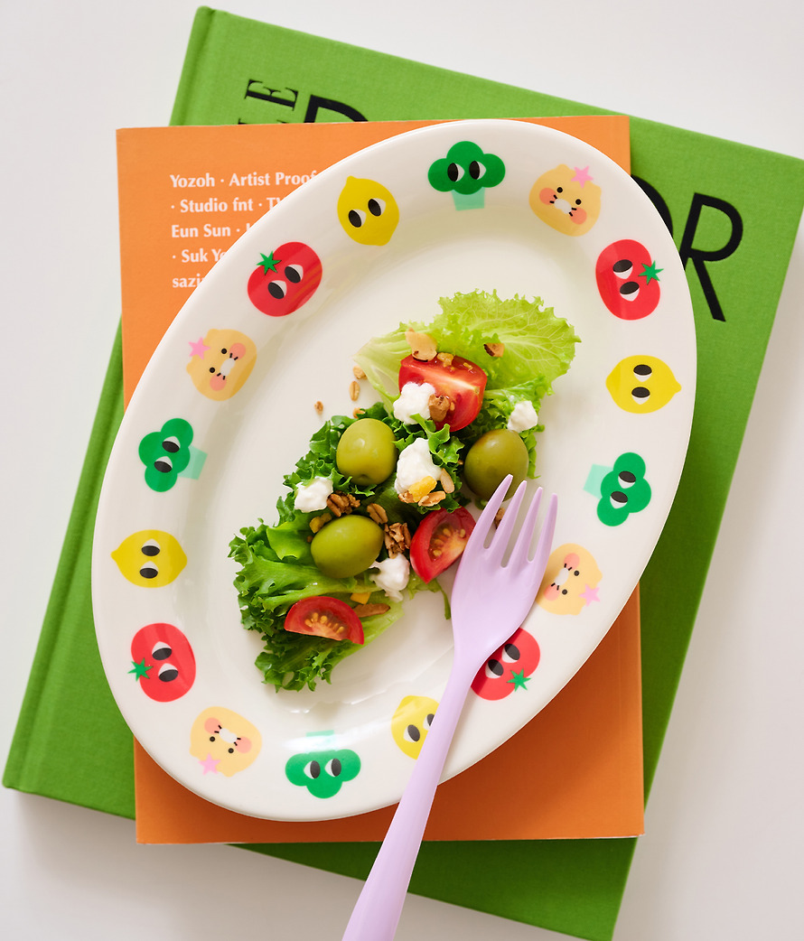 Melamine Plate Iyaiya X Friends L Chunsik - Kakao Friends