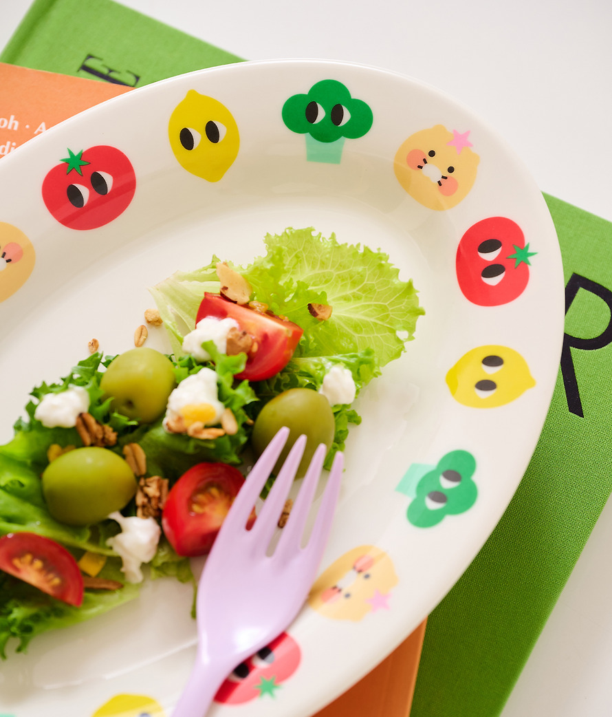 Melamine Plate Iyaiya X Friends L Chunsik - Kakao Friends