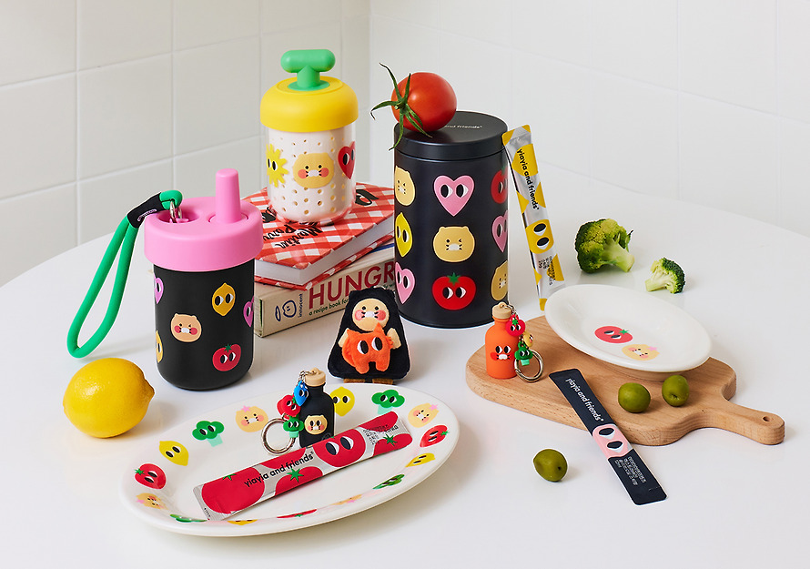 Melamine Plate Iyaiya X Friends L Chunsik - Kakao Friends
