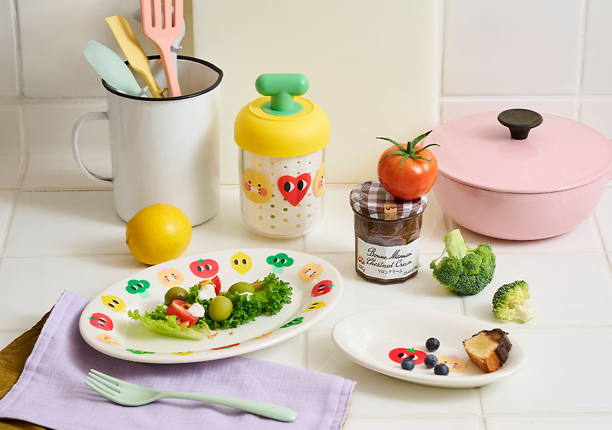 Melamine Plate Iyaiya X Friends L Chunsik - Kakao Friends