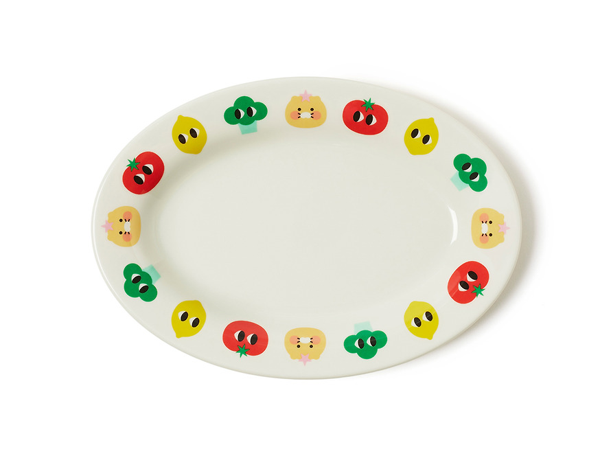 Melamine Plate Iyaiya X Friends L Chunsik - Kakao Friends