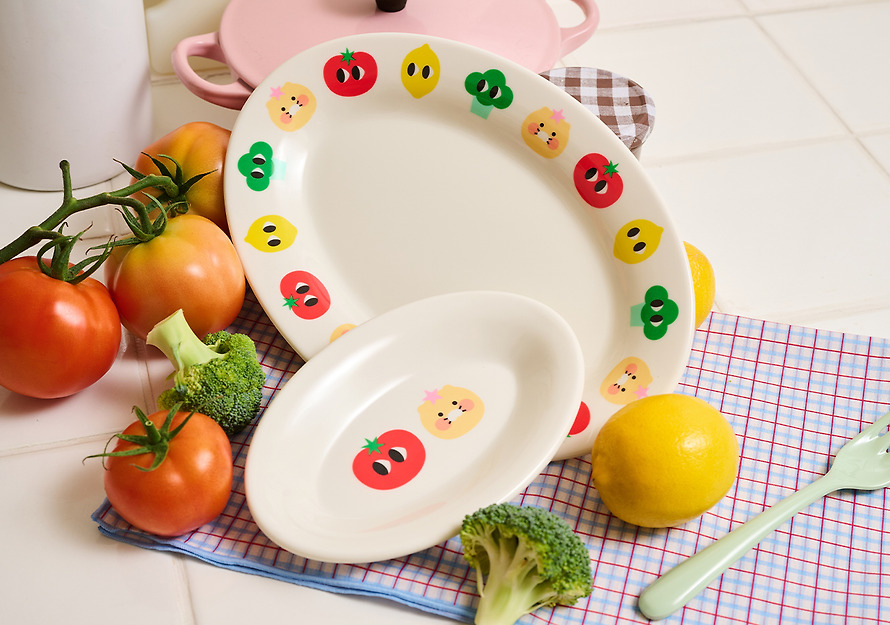 Melamine Plate Iyaiya X Friends S Chunsik - Kakao Friends