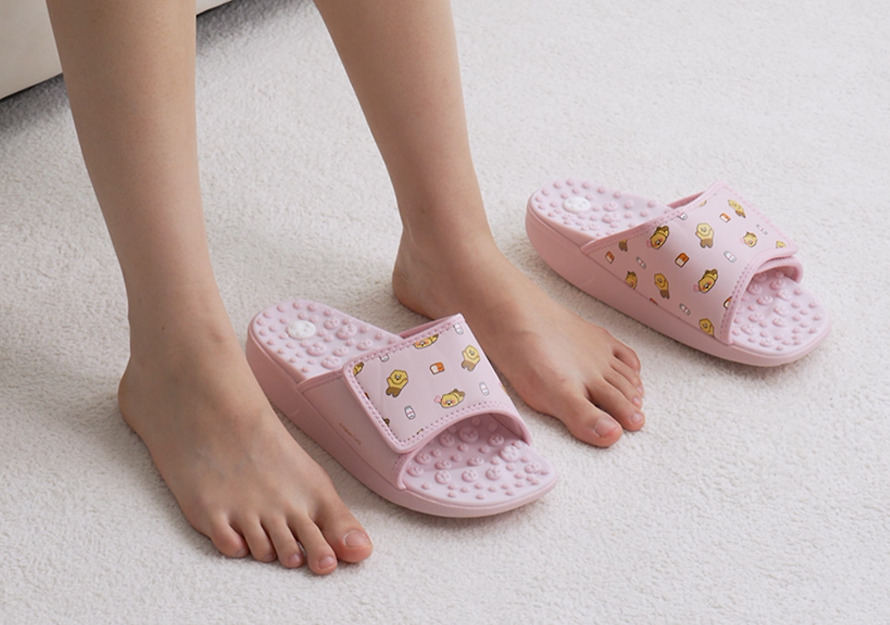 Chaussons d'Acupression Kaloring Rose 240 mm Chunsik - Kakao Friends