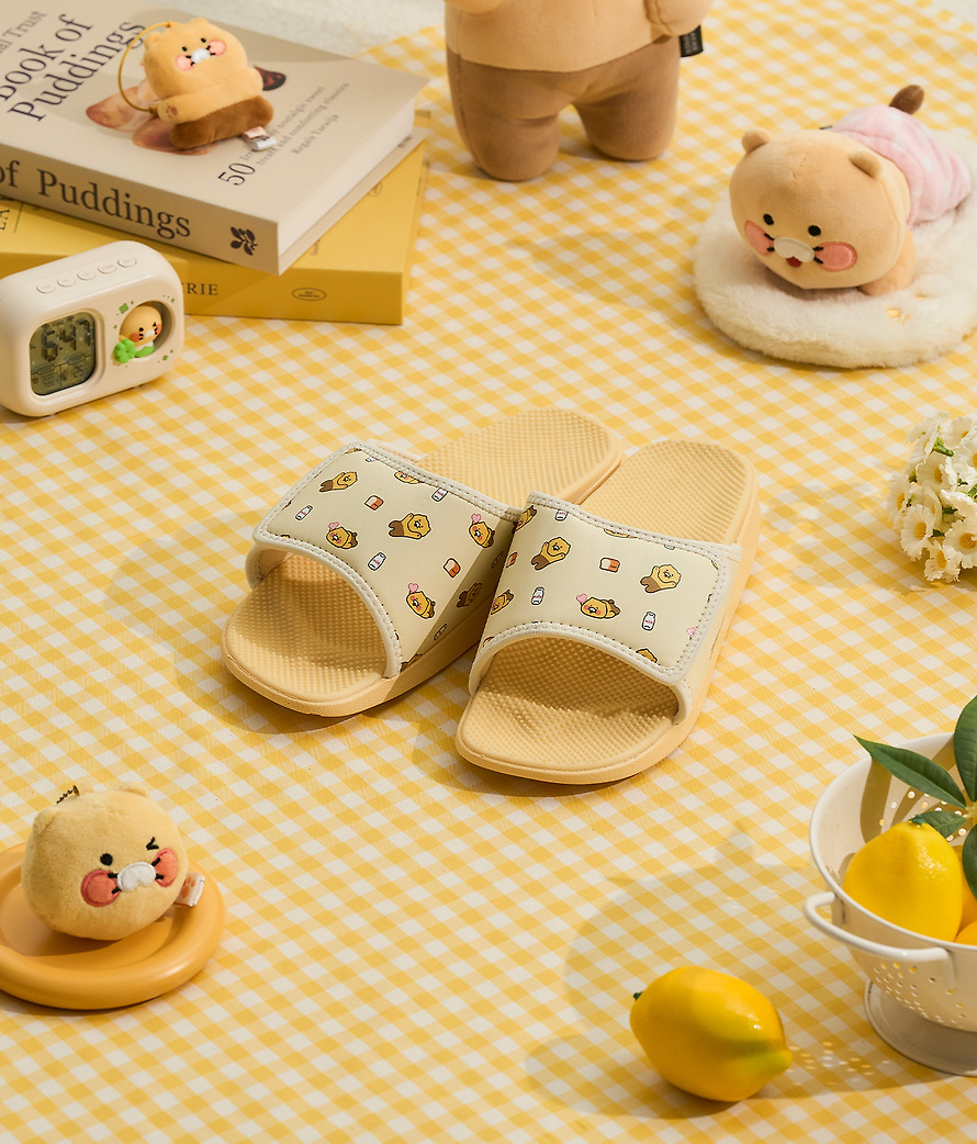Chaussons d'Acupression Kaloring Kokkok Jaune 240 mm Chunsik - Kakao Friends