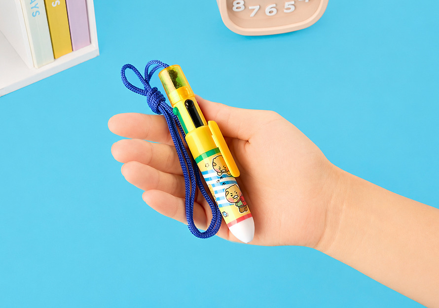 Mini 4-Color Necklace Pen Frunji Chunsik - Kakao Friends